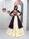 Navratri Special 9-Meter Flare Lehenga Choli | Pure Cotton & Real Mirror Work Set