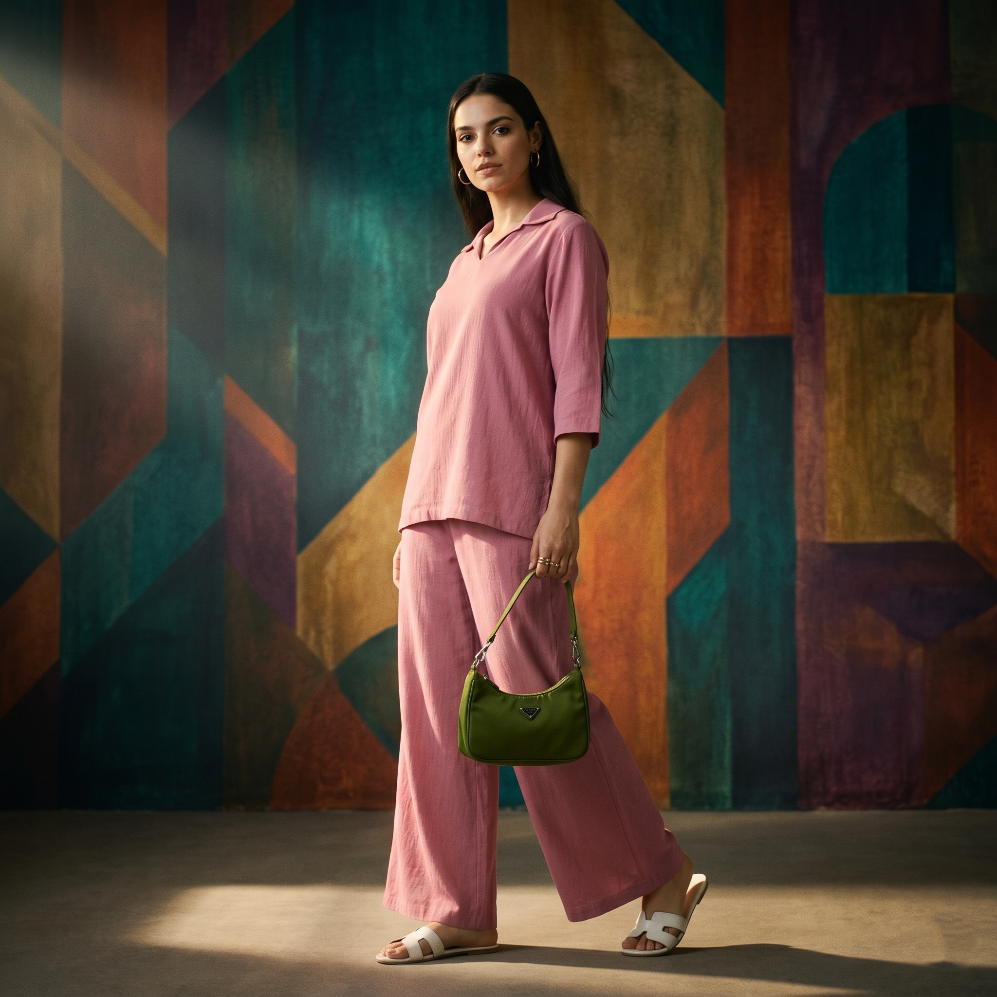 Premium Polyester Crush Co-ord Set – Effortless Office & Daily Wear