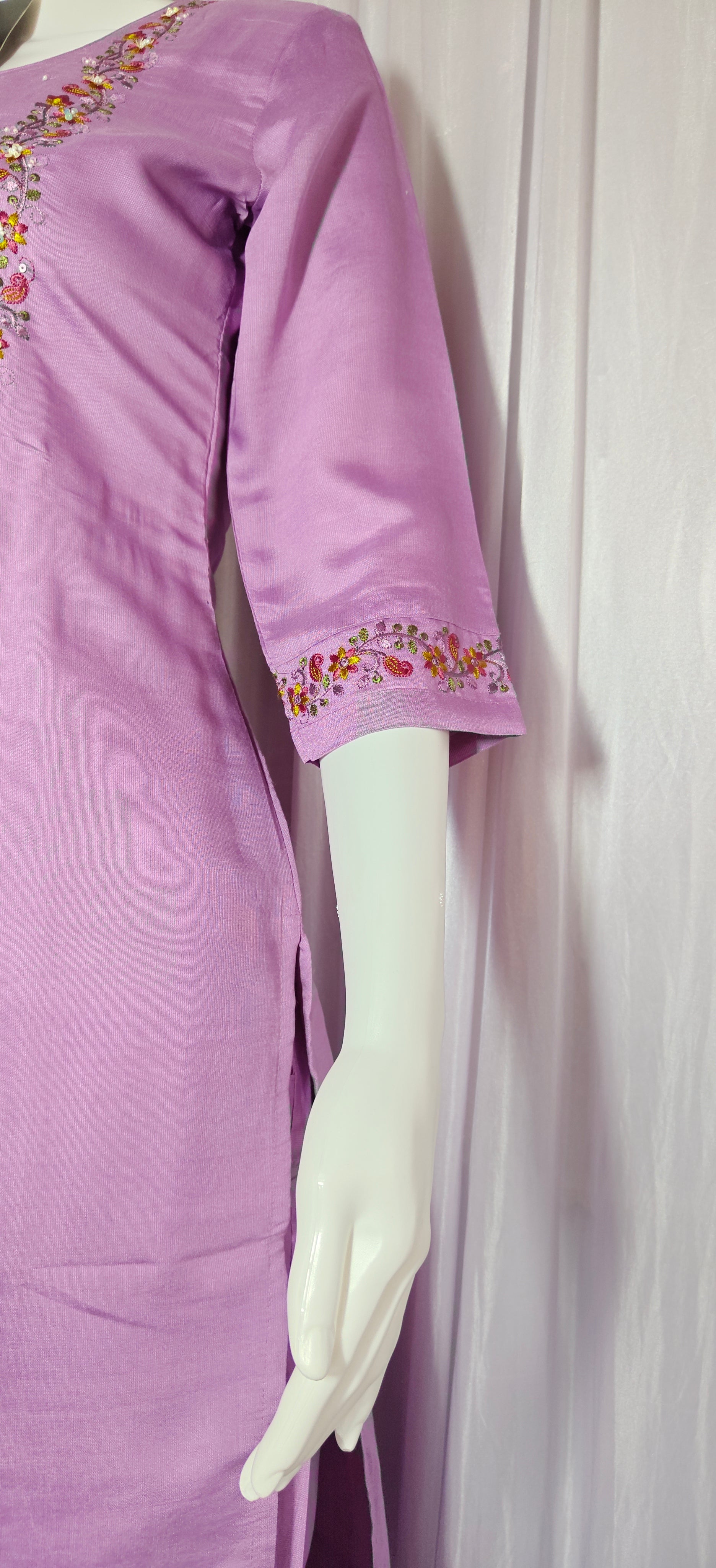 Moonpalav Lavender Mist Marina Silk Festive Suit with Digital Print Dupatta