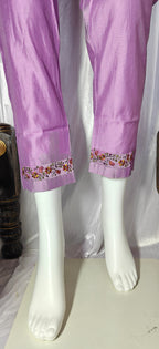 Moonpalav Lavender Mist Marina Silk Festive Suit with Digital Print Dupatta