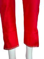 Moonpalav Hot Pink Marina Silk Designer Suit with Meena Work Dupatta